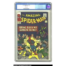 The Amazing Spider-Man #27 (Marvel, 1965) CGC VF+ 8.5 Off-white pages. This issue is a true Ditko cl