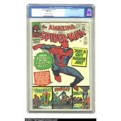 The Amazing Spider-Man #38 (Marvel, 1966) CGC NM 9.4 Off-white to white pages. Ditko sings his swan.