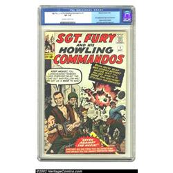 Sgt. Fury #1 (Marvel, 1963) CGC VF- 7.5 Off-white to white pages. This copy strikes a nice balance f