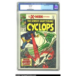 X-Men #45 (Marvel, 1968) CGC VF 8.0 Off-white pages. This copy has a classic cover and interior art.