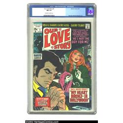 Our Love Story #5 (Marvel, 1970) CGC NM 9.4 Off-white to white pages. Jim Steranko's artwork on this