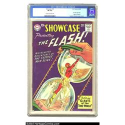 Showcase #14 (DC, 1958) CGC FN 6.0 Cream to off-white pages. Carmine Infantino's inventive cover mar