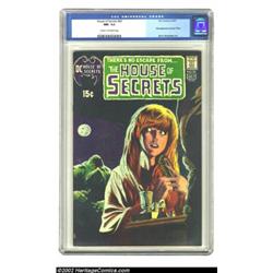 House of Secrets #92 (DC, 1971) CGC NM- 9.2 Cream to off-white pages. The first appearance of Swamp.