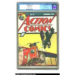 Action Comics #18 (DC, 1939) CGC VF/NM 9.0 Cream to off-white pages. The power of this Fred Guardine