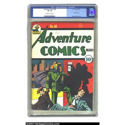 Adventure Comics #60 (DC, 1941) CGC VF- 7.5 Off-white to white pages. Creig Flessel only did nine co