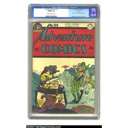 Adventure Comics #100 "D" Copy pedigree (DC, 1945) CGC VF/NM 9.0 Off-white to white pages. One of th