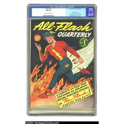 All-Flash #1 (DC, 1941) CGC NM 9.4 Off-white to white pages. Although The Fastest Man Alive had made