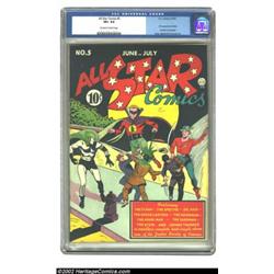 All-Star Comics #5 (DC, 1941) CGC VF+ 8.5 Off-white to white pages. Shiera Sanders makes her debut a