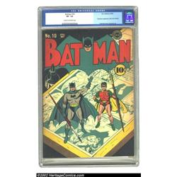 Batman #10 (DC, 1942) CGC VF- 7.5 Cream to off-white pages. DC used their heavy-hitter artists on th