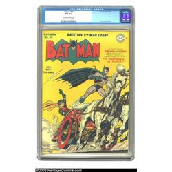 Batman #24 (DC, 1944) CGC NM- 9.2 Off-white to white pages. Jerry Robinson's cover of the Dynamic Du