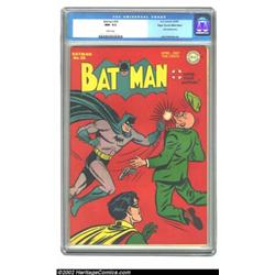 Batman #28 Mile High pedigree (DC, 1945) CGC NM- 9.2 White pages. Another incredibly bright, white,.