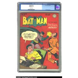 Batman #35 (DC, 1946) CGC VF/NM 9.0 Off-white pages. Dick Sprang's cover is set off beautifully by t