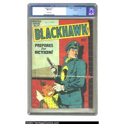 Blackhawk #17 Rockford pedigree (DC, 1947) CGC NM 9.4 Off-white pages. Featuring Bill Ward art. A be