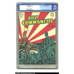 Boy Commandos #9 (DC, 1944) CGC NM 9.4 Cream to off-white pages. Featuring a fantastic rising sun co