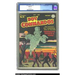 Boy Commandos #16 (DC, 1946) CGC NM 9.4 Off-white pages. After a successful beginning in Detective C