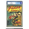 Image 1 : Flash Comics #56 (DC, 1944) CGC VF+ 8.5 Cream to off-white pages. Martin Nodell lends his distinctiv