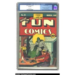 More Fun Comics #53 (DC, 1940) CGC VF 8.0 Off-white pages. The Spectre appears out of nowhere, catch