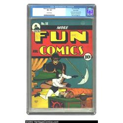 More Fun Comics #58 Nova Scotia pedigree (DC, 1940) CGC VF+ 8.5 Off-white pages. DC's first series,.