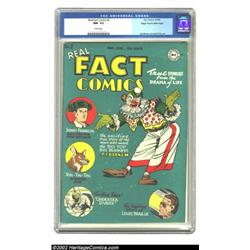 Real Fact Comics #2 Mile High pedigree (DC, 1946) CGC NM- 9.2 White pages. The Mile High collection.