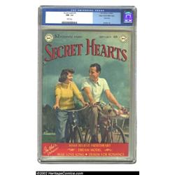 Secret Hearts #1 Mile High pedigree (DC, 1949) CGC NM- 9.2 White pages. Of DC's many titles produced
