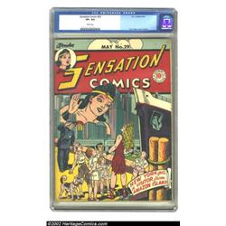 Sensation Comics #29 (DC, 1944) CGC VF+ 8.5 White pages. New York gets a visitor from Amazon Island.