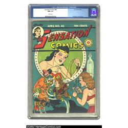 Sensation Comics #40 (DC, 1945) CGC NM- 9.2 White pages. This is an extremely well-preserved copy ("