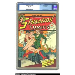 Sensation Comics #42 San Francisco pedigree (DC, 1945) CGC NM 9.4 White pages. The San-Francisco-ped