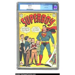 Superboy #1 (DC, 1949) CGC NM- 9.2 Off-white pages. This excellent copy has received the highest gra
