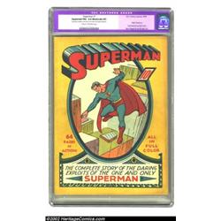Superman #1 (DC, 1939) CGC Apparent FN+ 6.5 Moderate (P) Cream to off-white pages. Arguably the seco