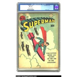 Superman #18 (DC, 1942) CGC FN+ 6.5 Off-white to white pages. Offered here is one of the best Superm