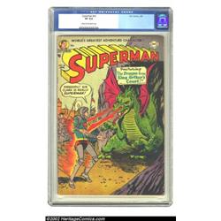 Superman #86 (DC, 1954) CGC VF 8.0 Cream to off-white pages. This high-grade copy is currently one o