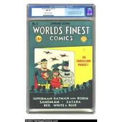 World's Finest Comics #5 (DC, 1942) CGC NM 9.4 Off-white to white pages. Offered here is the world's
