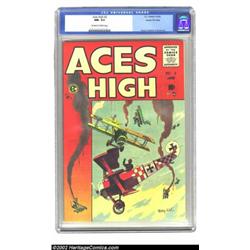 Aces High #2 Gaines File pedigree 1/12 (EC, 1955) CGC NM- 9.2 Off-white to white pages. EC looked li