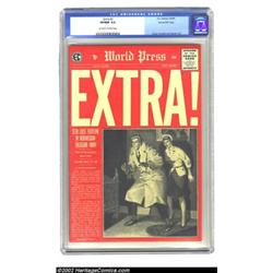 Extra! #2 Gaines File pedigree 1/12 (EC, 1955) CGC VF/NM 9.0 Off-white to white pages. EC was making