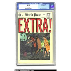 Extra! #5 Gaines File pedigree 1/12 (EC, 1955) CGC NM 9.4 Off-white pages. The final issue of the ti