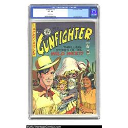 Gunfighter #12 (EC, 1949) CGC VF+ 8.5 Off-white pages. This is a very nice pre-trend EC with an incr