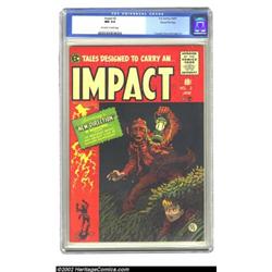 Impact #2 Gaines File pedigree 1/12 (EC, 1955) CGC NM 9.4 Off-white to white pages. Jack Davis, argu