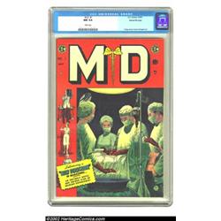 M.D. #1 Gaines File pedigree 12/12 (EC, 1955) CGC NM 9.4 White pages. Here is another beautiful Gain