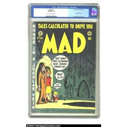 Mad #1 (EC, 1952) CGC VF/NM 9.0 Off-white to white pages. Mad is now 50 years old, and this is the o