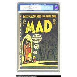 Mad #1 (EC, 1952) CGC FN 6.0 Off-white pages. This first satire comic is the key book in the satiric