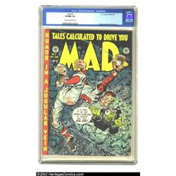 Mad #2 (EC, 1952) CGC VF/NM 9.0 Cream to off-white pages. Jack Davis easily bounced from horror to c