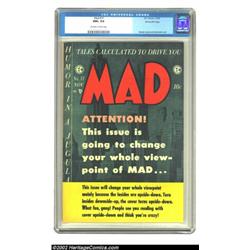 Mad #17 Gaines File pedigree 3/12 (EC, 1954) CGC NM+ 9.6 Off-white to white pages. Although creating