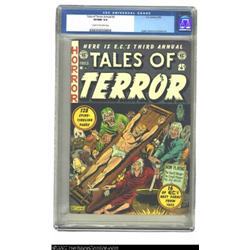 Tales of Terror Annual #3 (EC, 1953) CGC VF/NM 9.0 Cream to off-white pages. Al Feldstein digs deep.