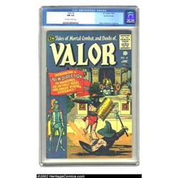 Valor #2 Gaines File pedigree Certificate Missing (EC, 1955) CGC NM 9.4 Off-white to white pages. Co