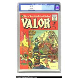 Valor #3 Gaines File pedigree 5/12 (EC, 1955) CGC NM 9.4 Off-white pages. Joe Orlando often got lost