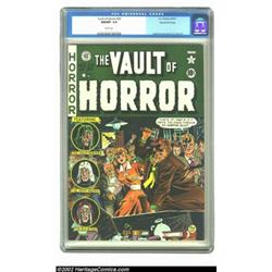 Vault of Horror #20 Gaines File pedigree 9/12 (EC, 1951) CGC NM/MT 9.8 White pages. Blood and gore a