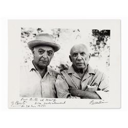 Gilberte Brassaï (1920-2012), Picasso and Brassaï, Signed, 1966