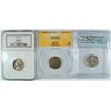 Image 1 : 1949 JEFFERSON NICKEL NGC MS66, 1919-S BUFFALO NICKEL ANACS VG DETAILS CORRODED,