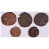 Image 1 : LOT of (5) ANCIENT COINS