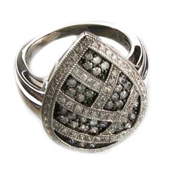 APP: 2.7k .75CT Round Cut Diamond Platinum Overlay Sterling Silver Ring